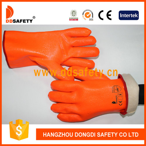 Оранжевый ПВХ перчатки